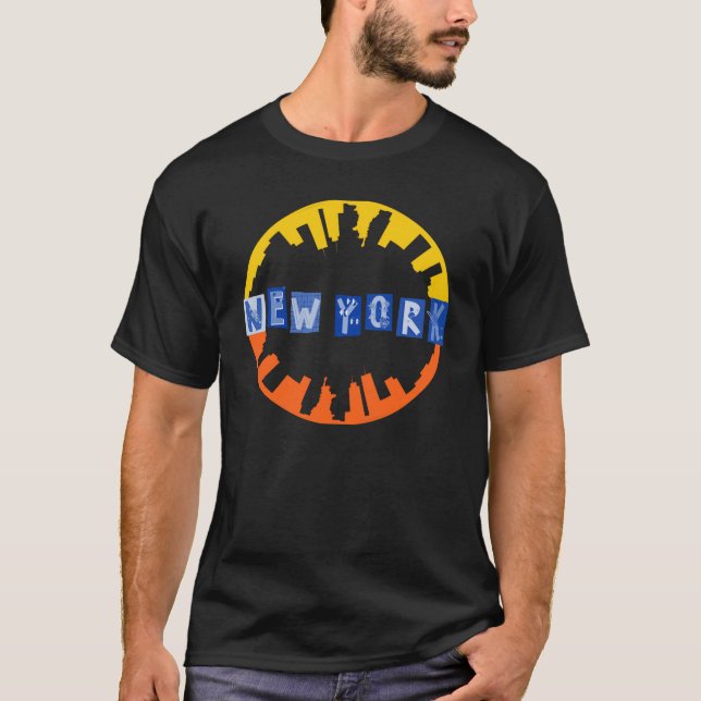 T-shirt New York Graphic Design (Devant)