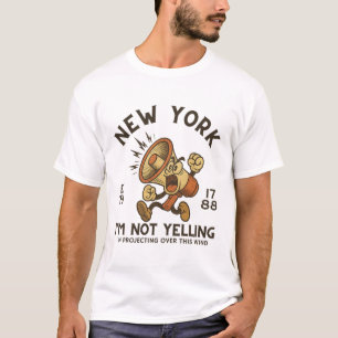 T-shirt New York : Je ne crie pas, je projette