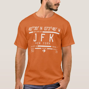 T-shirt New York JFK International Airport Code