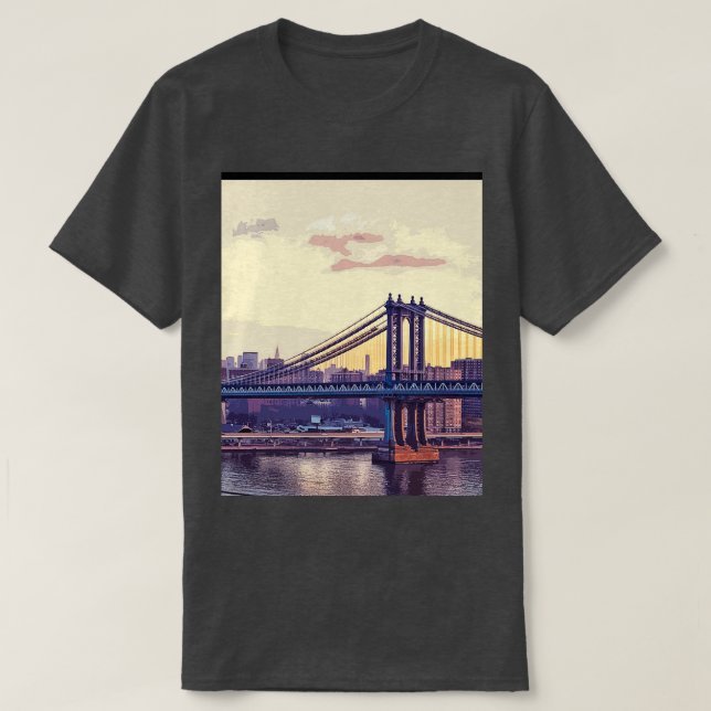 T-shirt New York La ville qui ne dort jamais Graphic (Design devant)