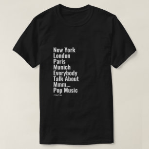 T-shirt New York Londres Paris Munich - Une chemise Mister