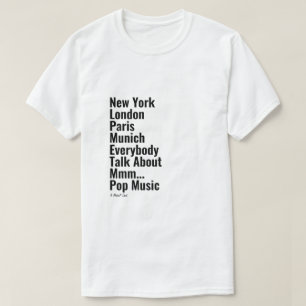 T-shirt New York Londres Paris Munich - Une chemise Mister