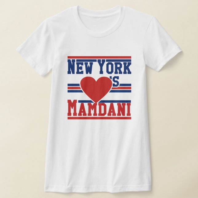 T-shirt New York Loves Mayor Zohran Mamdani NYC (Poser)