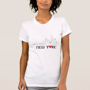 T-shirt New York, Manhattan, Amour, Coeur