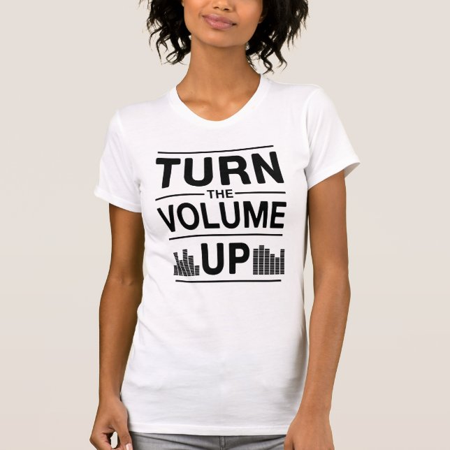 T-shirt New York Mayor Mamdani Turn The Volume Up (Devant)