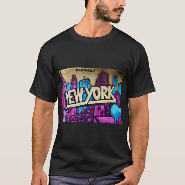 T-shirt New York New York Graffiti (Devant)