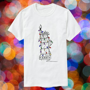 T-shirt New York New York NYC Noël Lady Liberty