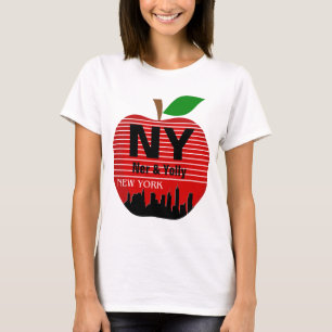 T-shirt New York Noms Personnalisés La Grande Pomme