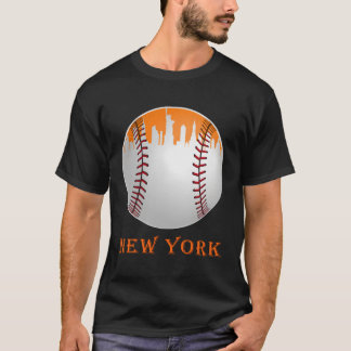 T-shirt New York Ny Skyline Baseball Rencontre À Gameday