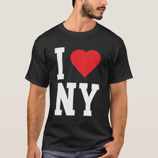 T-shirt New York Ny Throwback He (Devant)