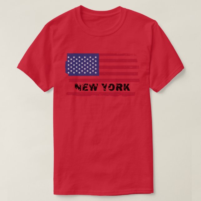 T-shirt New York NY Throwback Sporty Design Classique (Design devant)