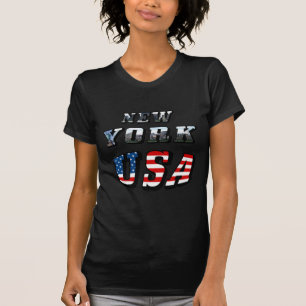 T-shirt New York Picture et USA Text
