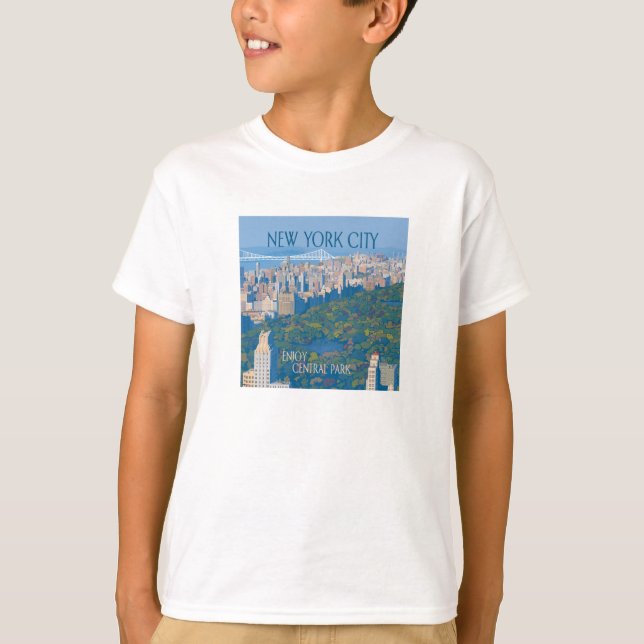 T-shirt New York | Profitez de Central Park (Devant)