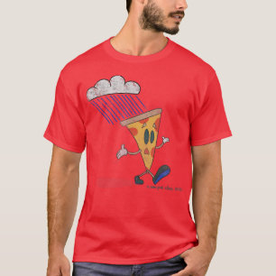 T-shirt New York Slice 2020 Retro Pizza Cartoon Walking 11