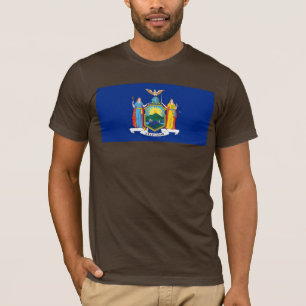 T-shirt New York : The Empire State, Home Big Apple Flag