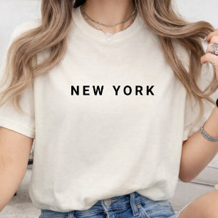 T-shirt New York Typographie Moderne Personnalisée Nom d