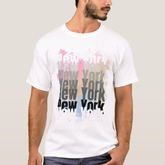T-shirt New York Typographie Splash Art