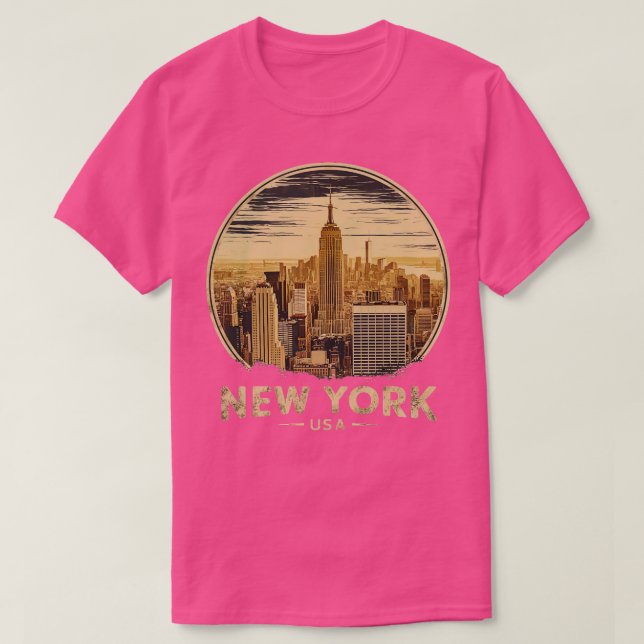 T-shirt new york, usa (Design devant)