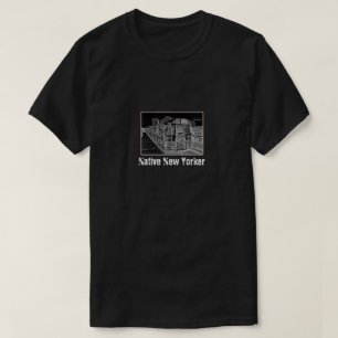 T-shirt New-Yorkais natif (Édition Métro) Une Chemise Mist
