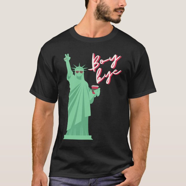 T-shirt New Yorker Boy Bye Andy Gov Cool Café (Devant)