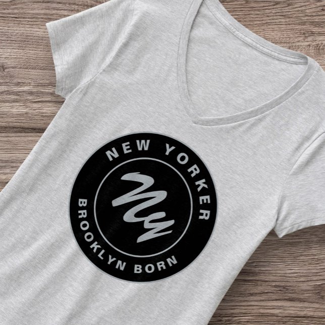 T-shirt New Yorker City Empire Stater Né Brooklyn Ny (Créateur téléchargé)