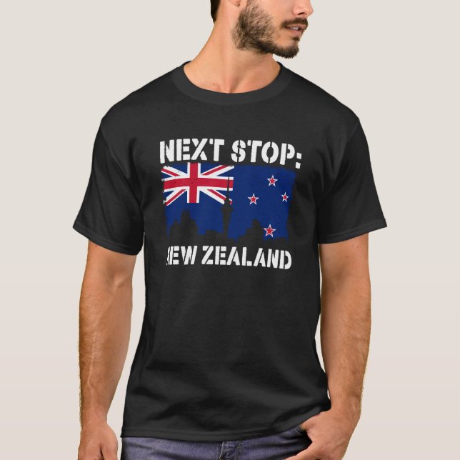 T-shirt New Zealand Summer Vacation Trip Next Stop Vacay V (Devant)