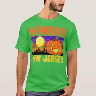 T-shirt Newark New Jersey Joyeux Halloween Fête Ville Loca