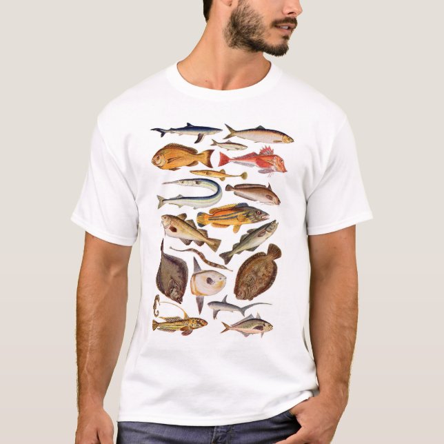 T-shirt newartsweb - tellement beaucoup plus de poissons, (Devant)