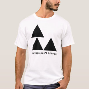 T-shirt Newfags ne peut pas Triforce !