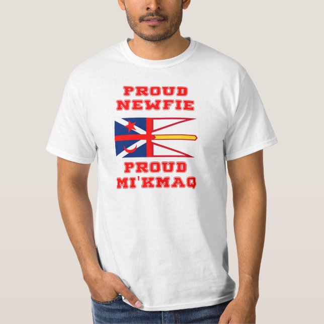 T-SHIRT NEWFIE FIER MI'KMAQ FIER (Devant)