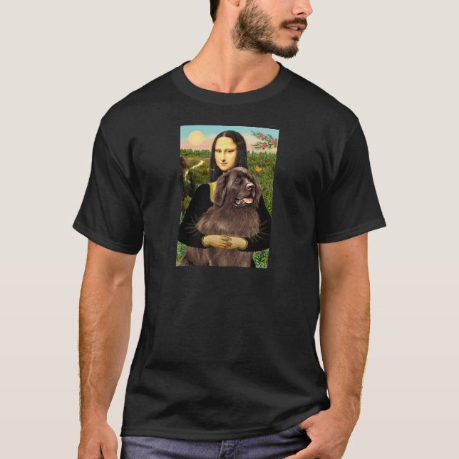 T-shirt Newfie (marron) - Mona Lisa (Devant)