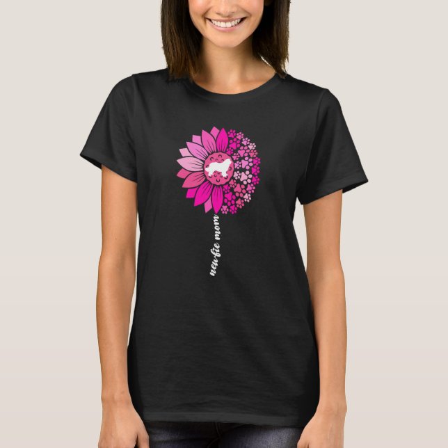 T-shirt Newfie Mom For Women Newfy Newfoundland Dog Mom Su (Devant)