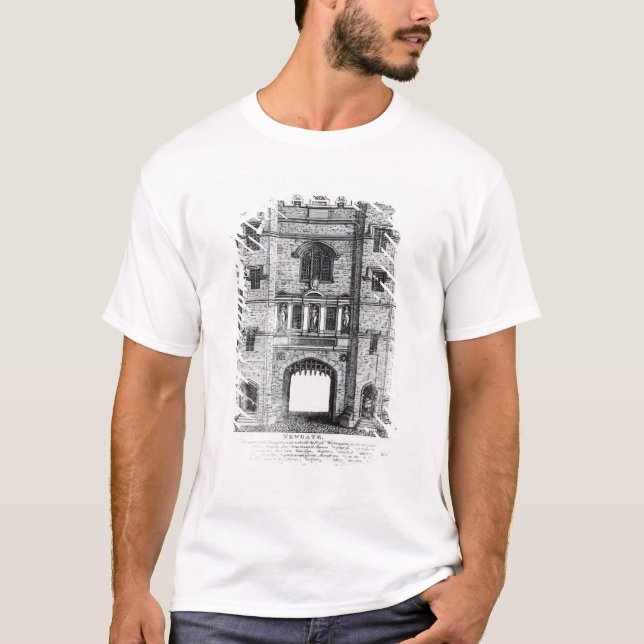 T-shirt Newgate, Londres, pub. 1761 (Devant)
