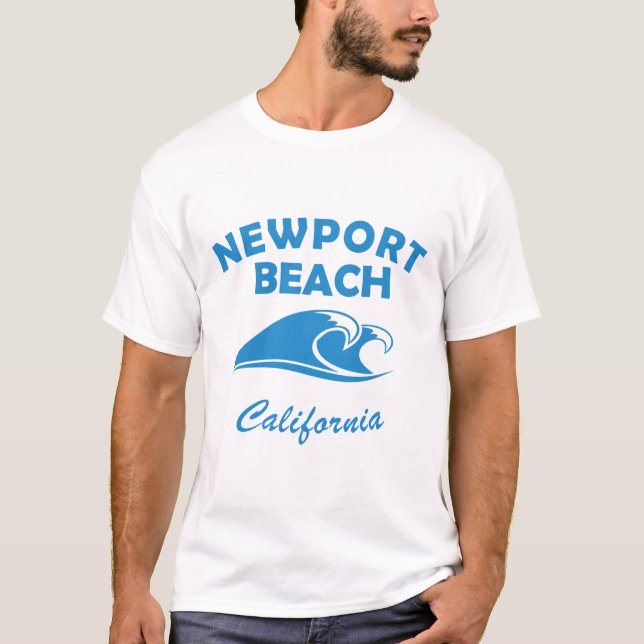 T-shirt Newport d'été - californie (Devant)