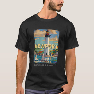 T-shirt Newport Rhode Island RI Charme côtier SD829