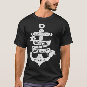 T-shirt Newport Rhode Island RI Vintage bateau Ancre Tee