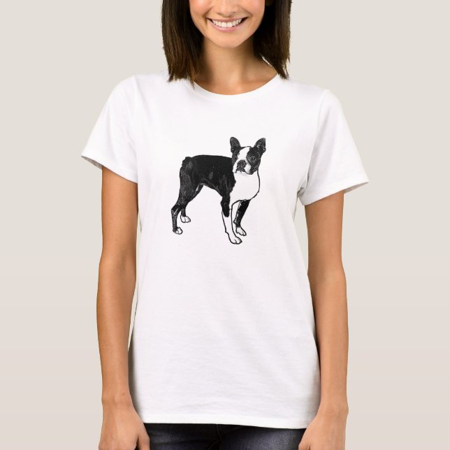 T-shirt Newsprint Boston (Devant)