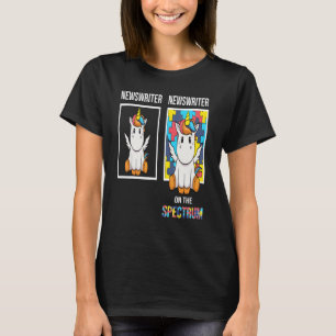 T-shirt Newswriter People With Autism Puzzle Unicorn Neuro