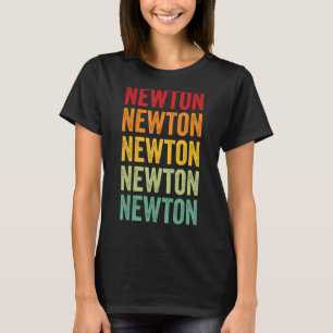 T-shirt Newton County Georgia Rainbow Text Design
