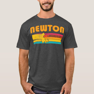 T-shirt Newton Massachusetts Souvenir Vintage en détresse