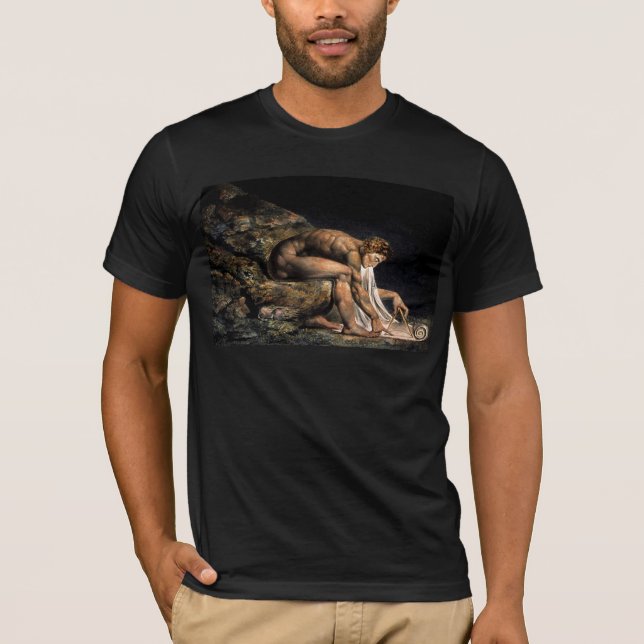 T-shirt Newton William Blake Masonic Peinture (Devant)
