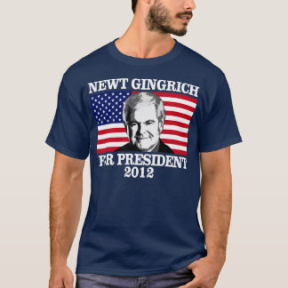 T-shirt Newy Gingrich pour le président 2012