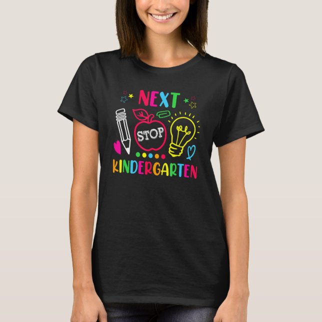 T-shirt Next Stop Kindergarten Preschool Graduation 2023 B (Devant)