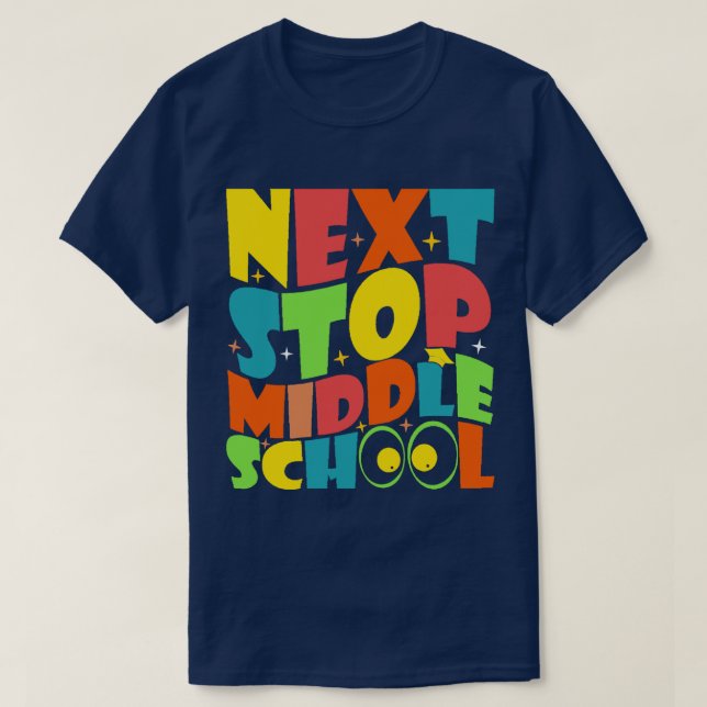 T-shirt Next Stop Middle School Drôle Sayens Enfants (Design devant)