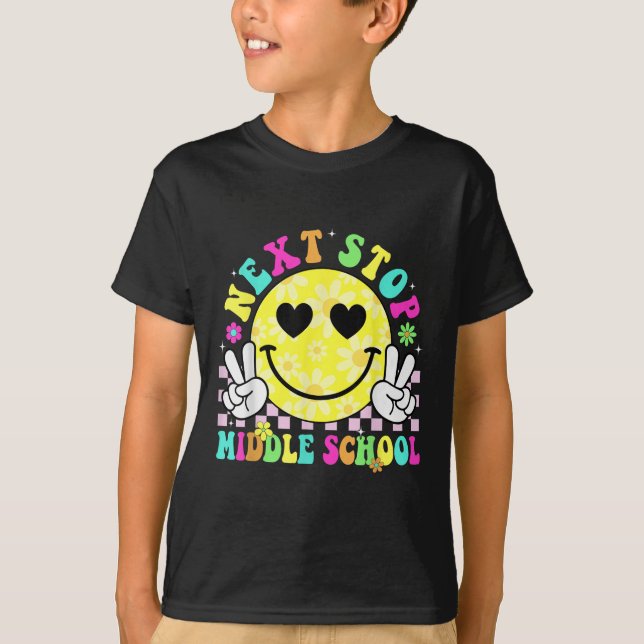 T-shirt Next Stop Middle School Graduation 2025 Dernier jo (Devant)