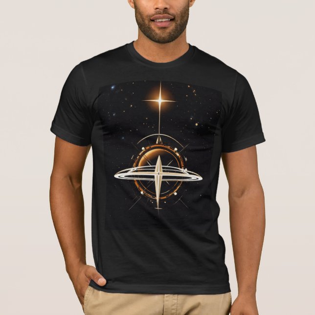 T-shirt Nexus céleste - Stargate futuriste & Dyson Sphe (Devant)