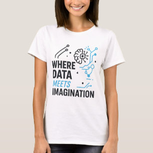 T-shirt Nexus d'imagerie de données : Algorithme Abstrait