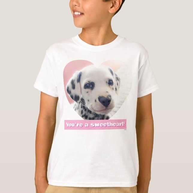 T-shirt Nez de cœur de dalmatien (Devant)