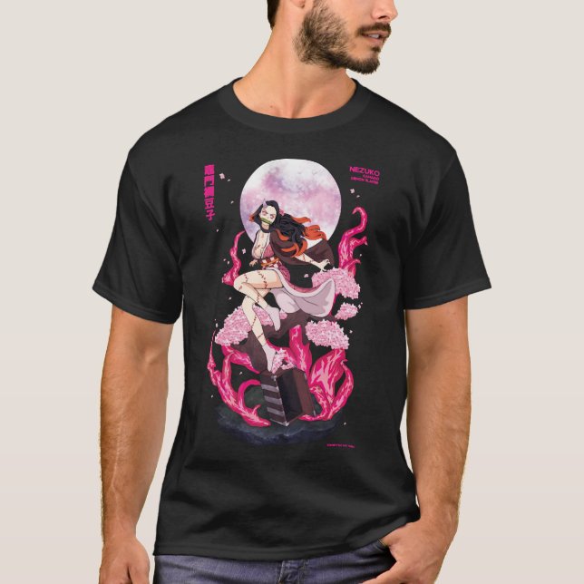 T-shirt Nezuko Rage Moon (Devant)