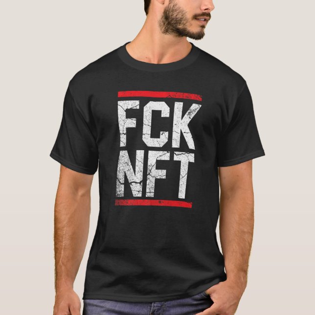 T-shirt Nft Non Funable Jeton Blockchain Crypto Nfts (Devant)